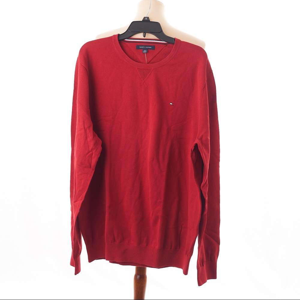 Tommy Hilfiger Crewneck Pullover Sweater Red XXL